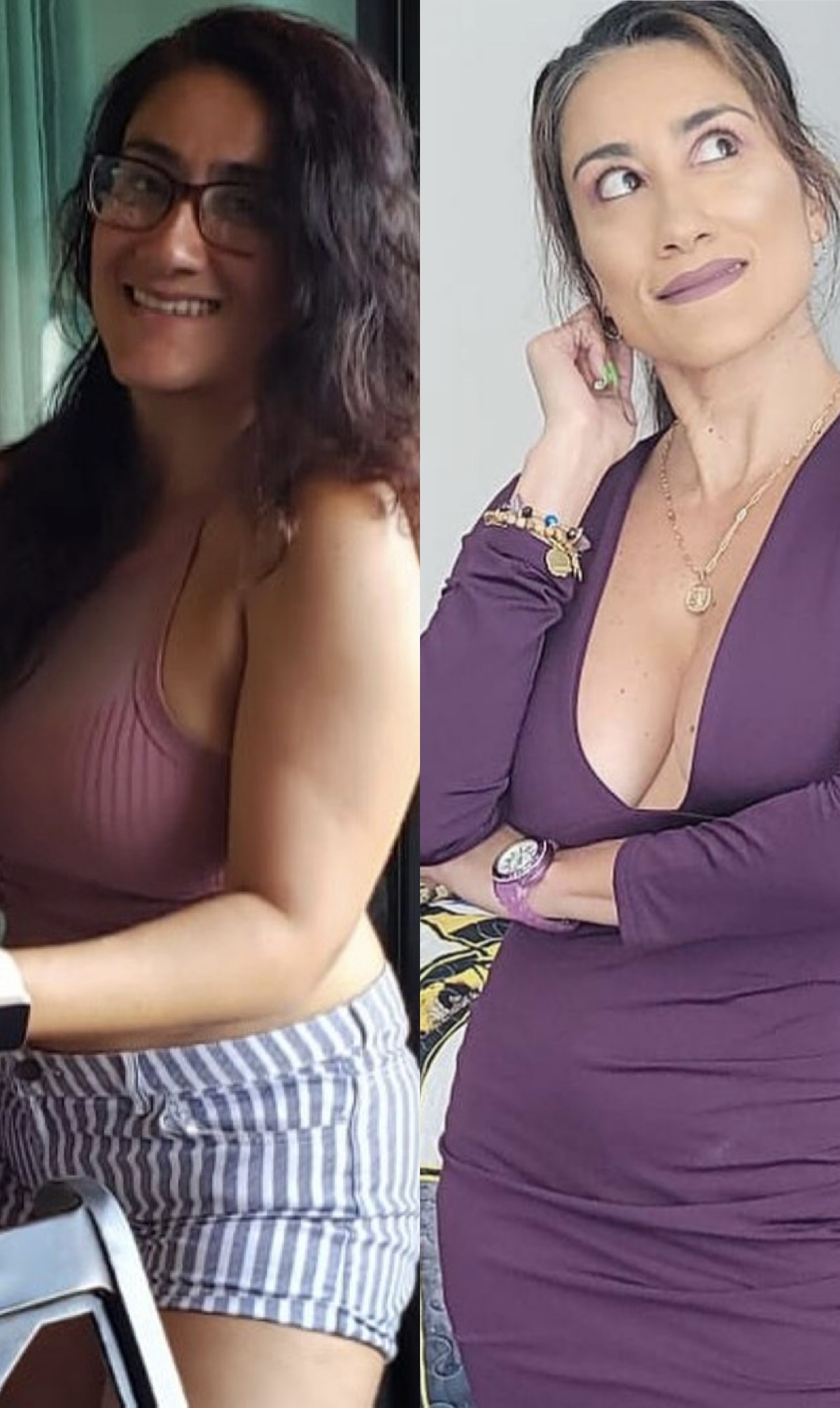 Before and After picture of weight loss